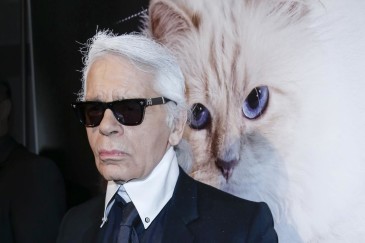 BERLIN, GERMANY - FEBRUARY 03: Karl Lagerfeld attends the