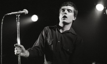 NETHERLANDS - JANUARY 16: ROTTERDAM Photo of Joy Division, Ian Curtis performing live onstage at the Lantaren (Photo by Rob Verhorst/Redferns)