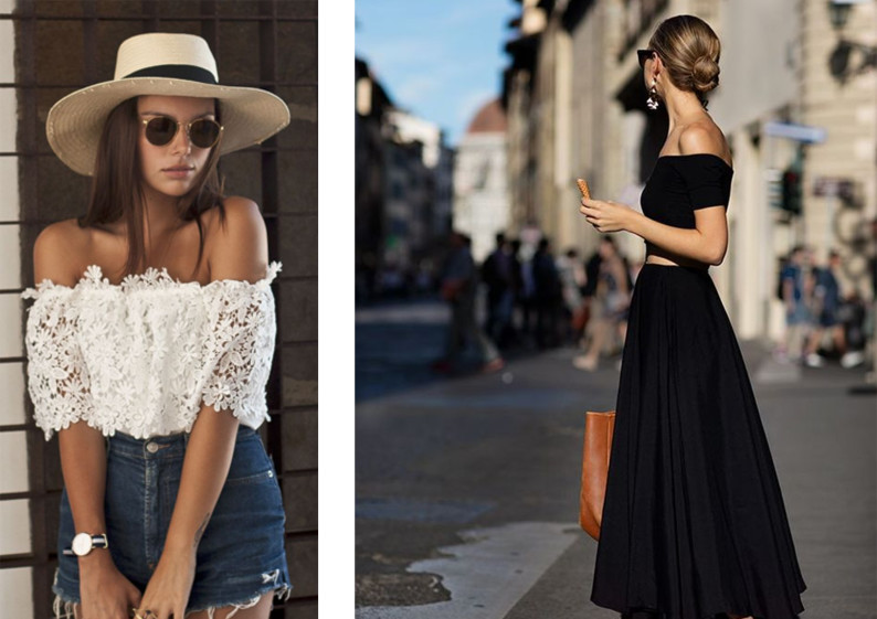 Off-shoulder top chic