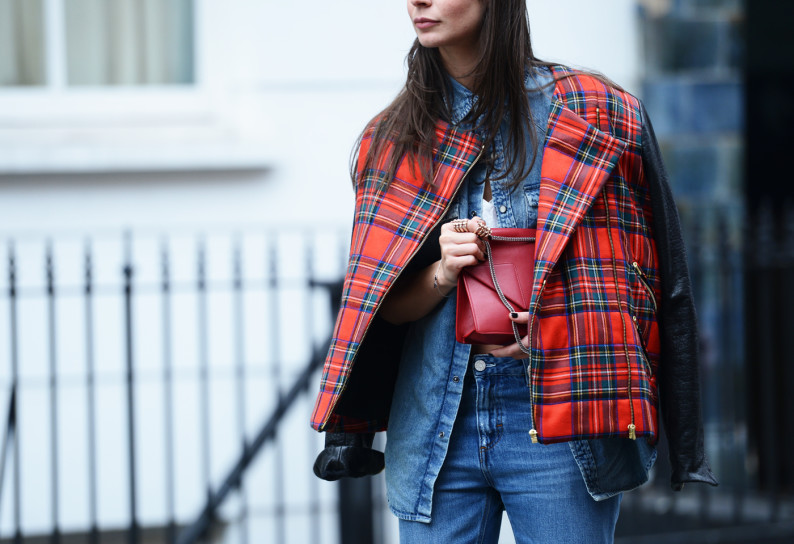grunge style tartan