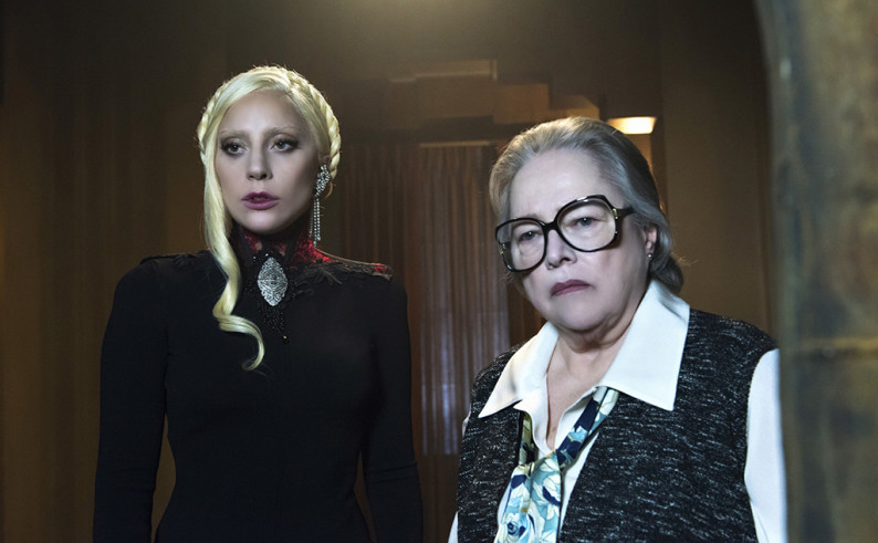 AMERICAN HORROR STORY --"Flicker" Episode 507 (Airs Wednesday, November 18, 10:00 pm/ep) Pictured: (l-r) Lady Gaga as The Countess, Kathy Bates as Iris. CR: Prashant Gupta/FX