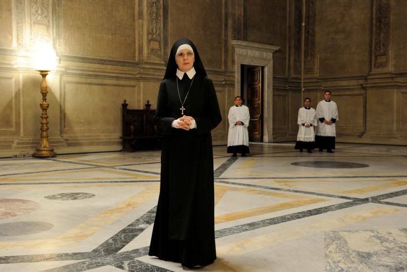 set of"The young Pope" by Paolo Sorrentino. 10/22/2015 sc. 264 ep. 2 In the picture Dyane Keaton. Photo by Gianni Fiorito