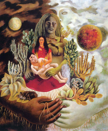 Amoroso-abbraccio-universo-Frida-Kahlo