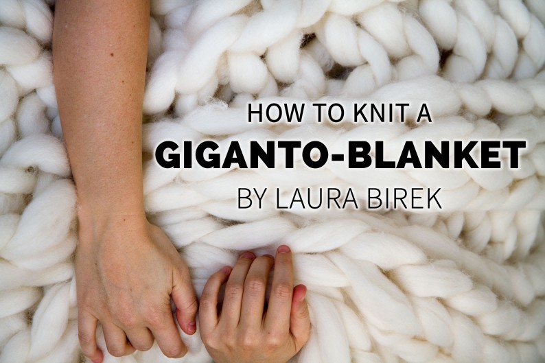 Giganto-blanket pattern by Laura Birek