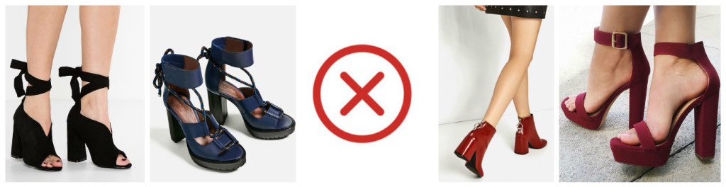 Scarpe da evitare